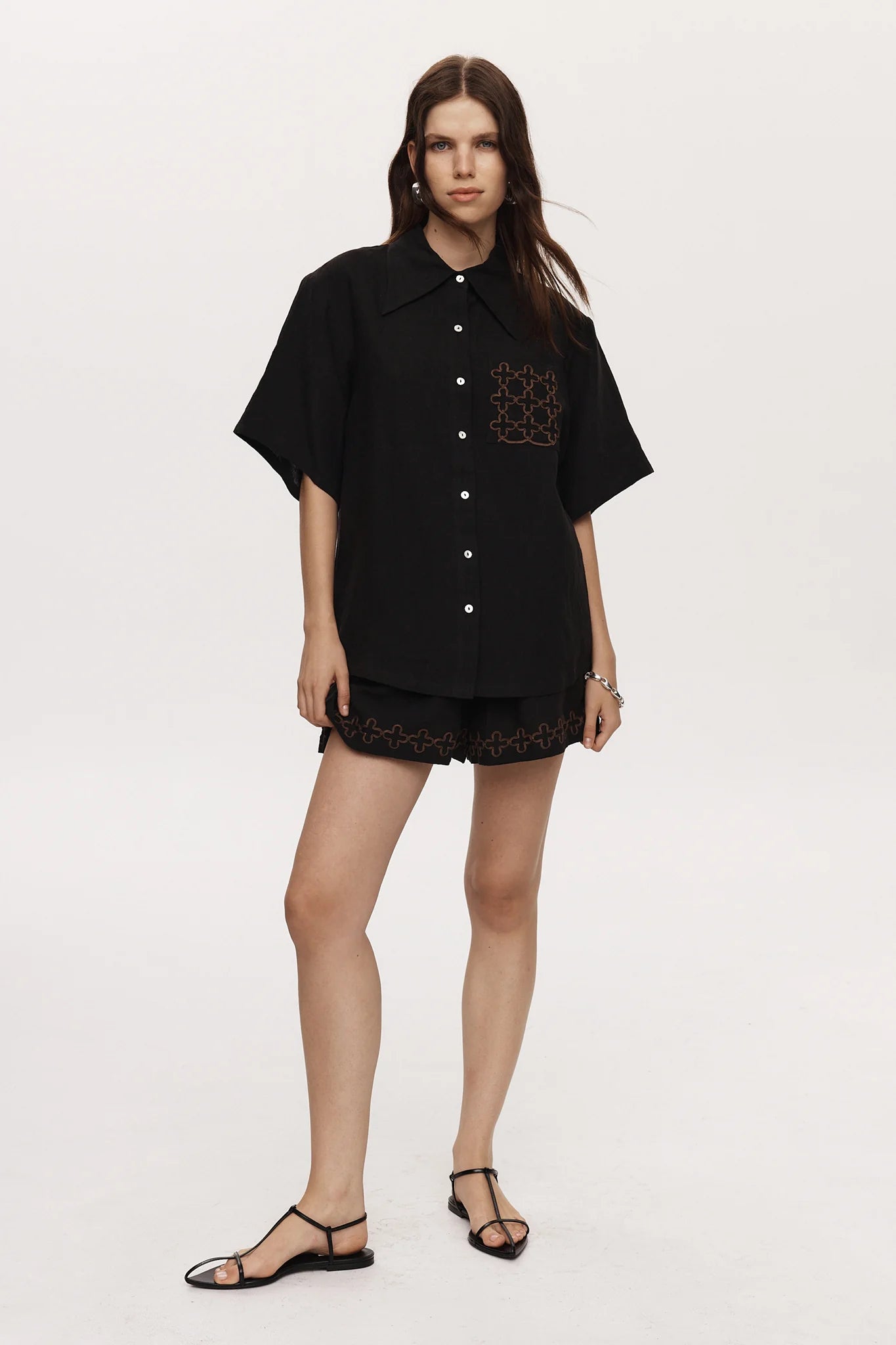 Marle Alisa Short - Black Linen
