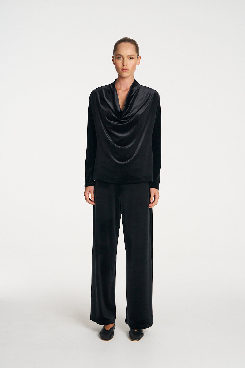 Mela Purdie Palazzo Pant F310 1777 - BLACK