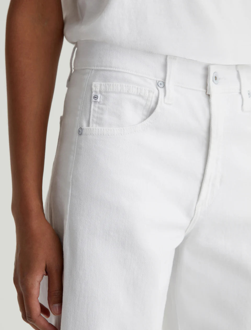 AG Jeans Hattie Crop - Gallery White