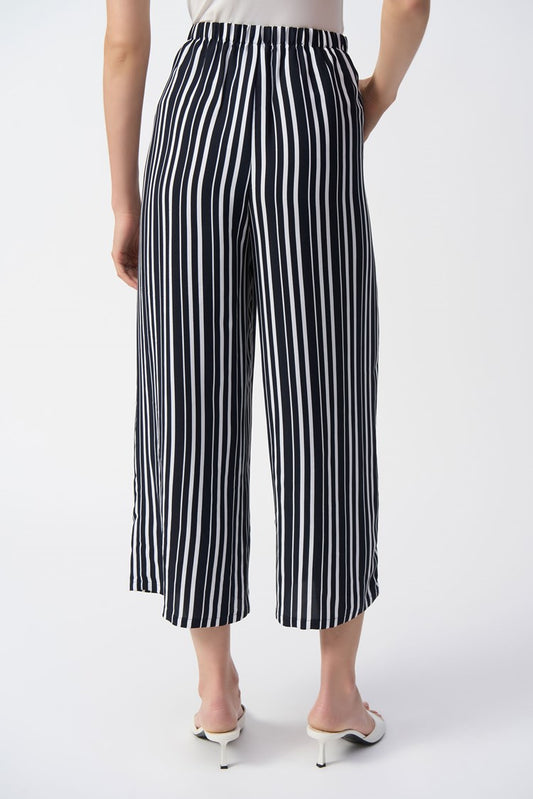 Joseph Ribkoff Woven Stripe Print Culotte Pants
251162