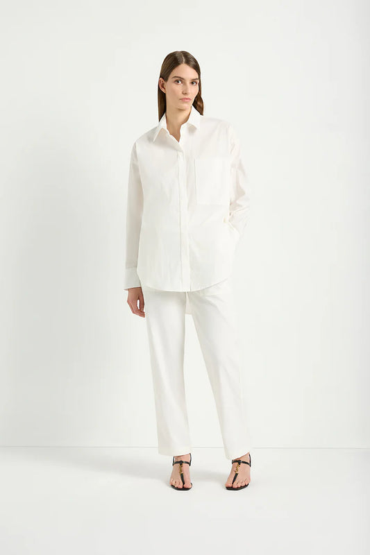 Mela Purdie Relaxed Pocket Shirt F65 8101 - White