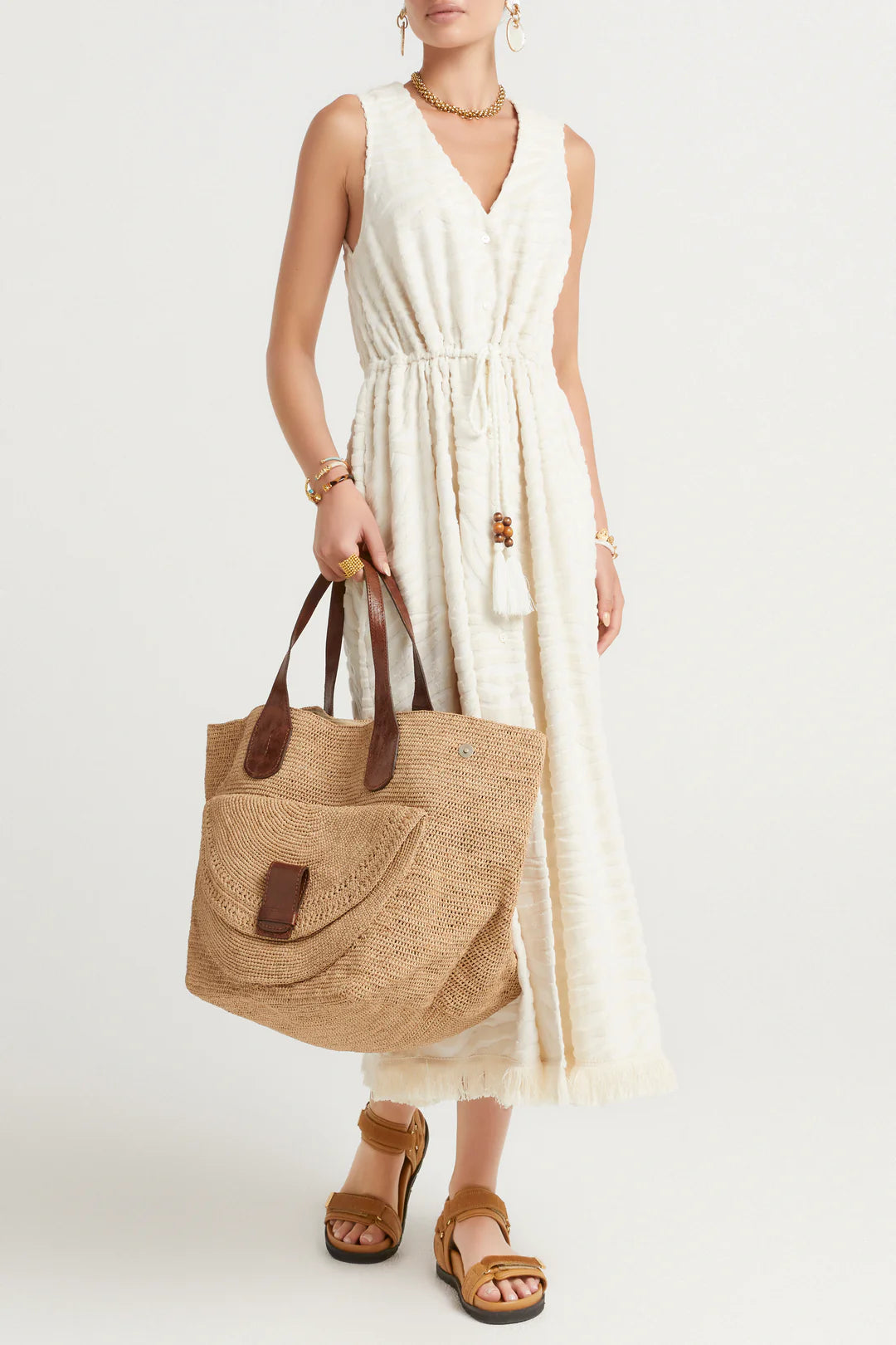 Husk Apollo Dress - Cream