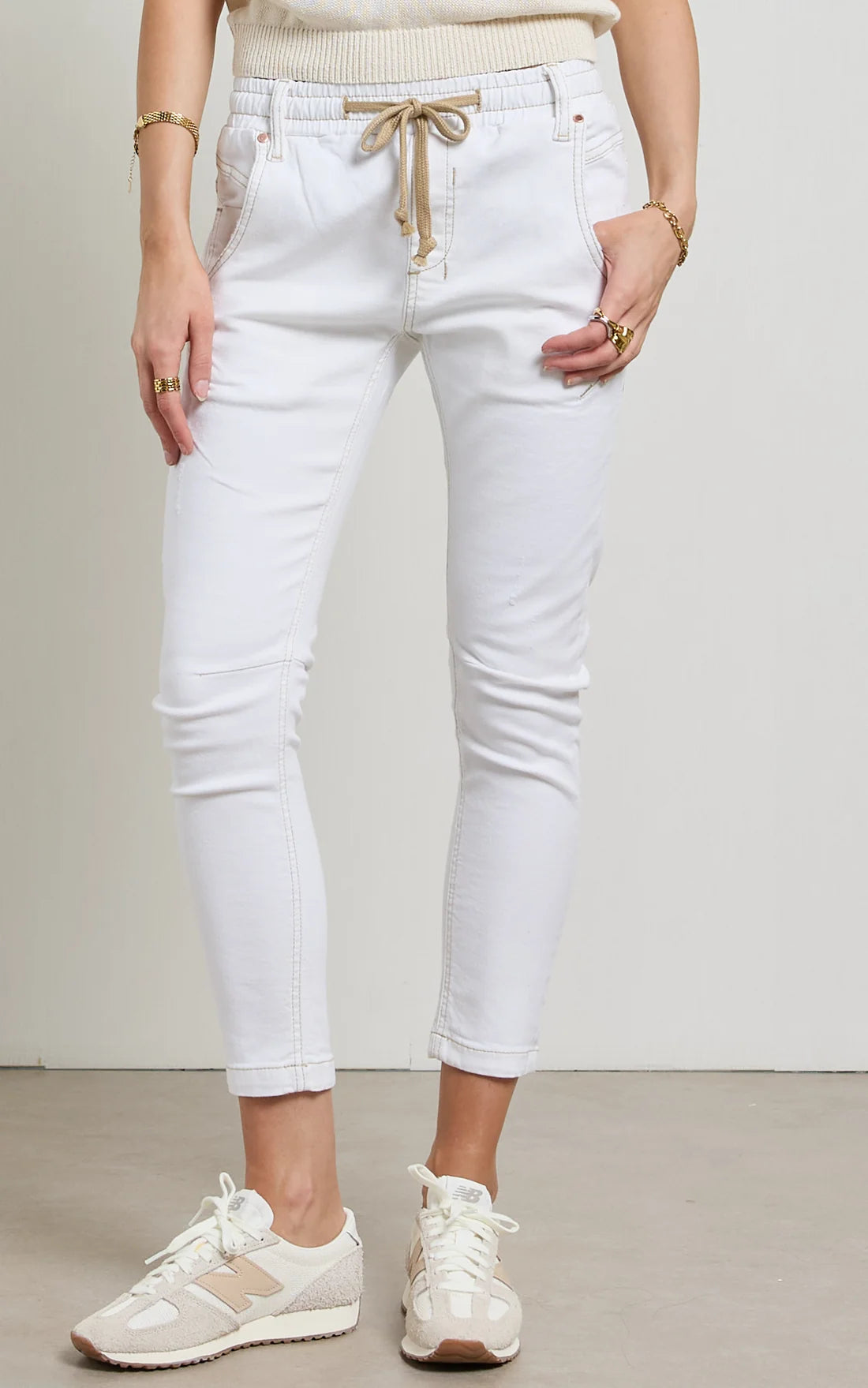 DRICOPER Active Denim White Jeans