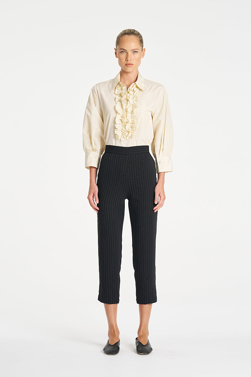 JULY PRE ORDER Mela Purdie Ruffle Resort Top F621 80047- Vanilla