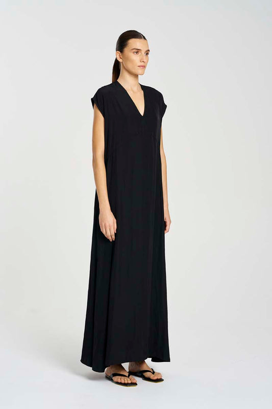 Mela Purdie Maxi Slice Dress F67 3383 - BLACK