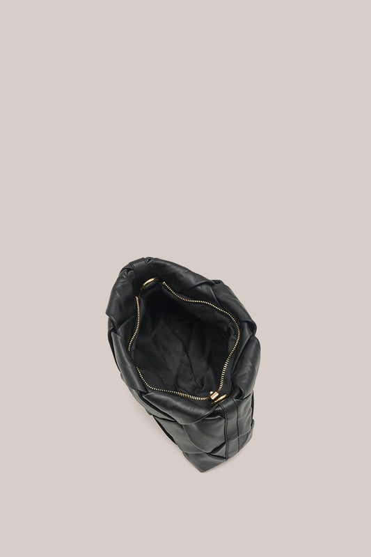 Vestirsi Gabrielle Black Woven Leather Bag