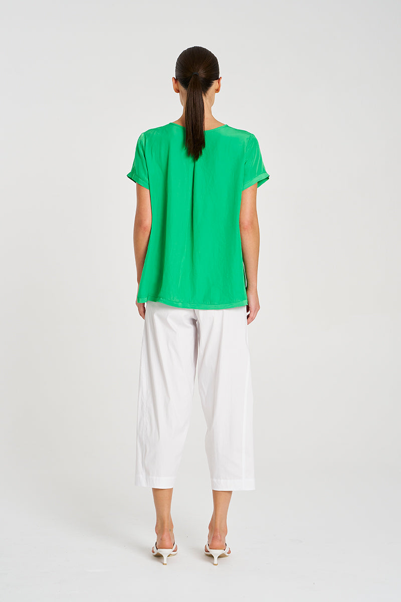 OCTOBER PRE ORDER Mela Purdie Cross Pant F65 1834 - WHITE and SADDLE