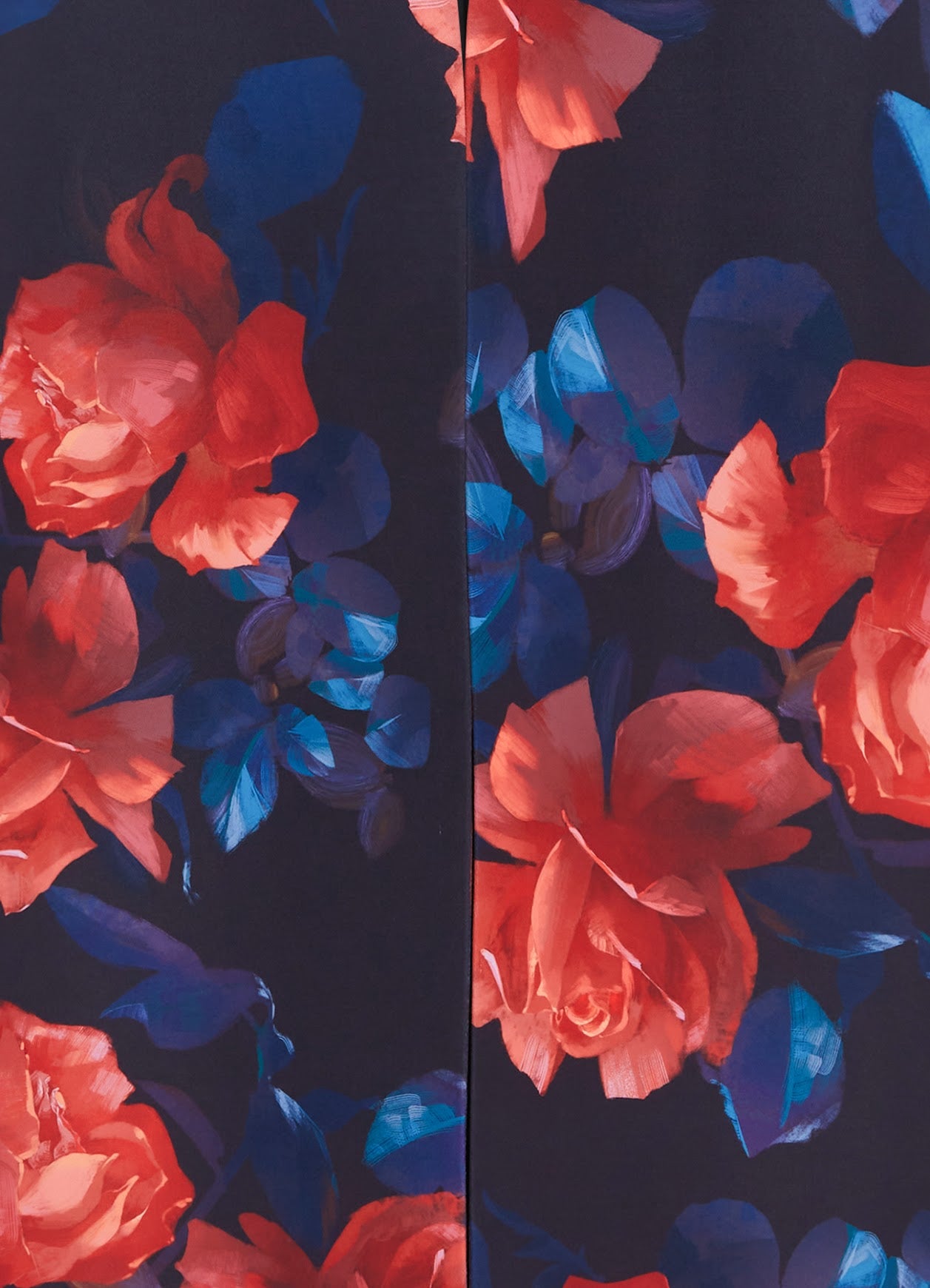 Leo Lin Zina Cocoon Coat - Rose Print