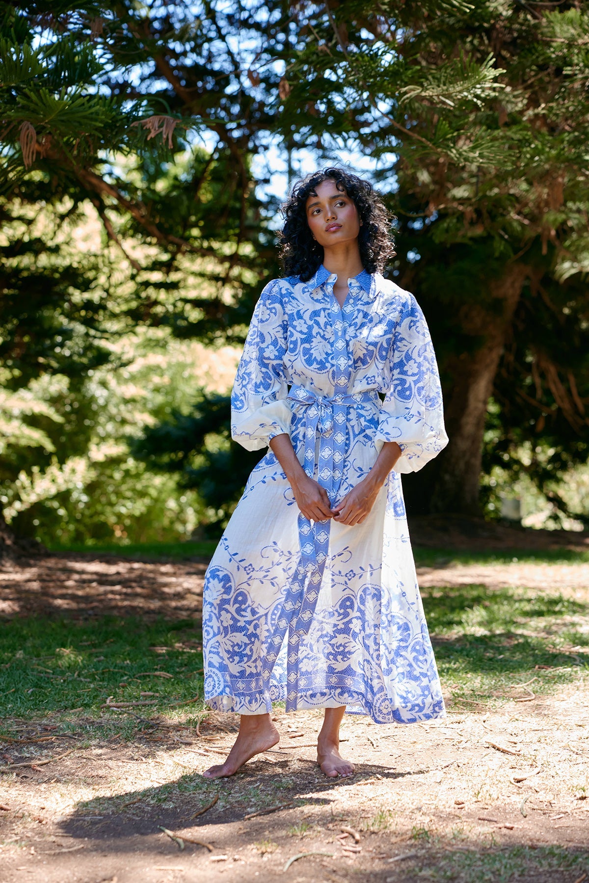 August Pre Order ASTON STUDIO Lucille Dress - ANTIQUE/ ROYAL