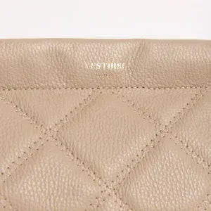 Vestirsi Ella Quilted Crossbody Bag - BEIGE