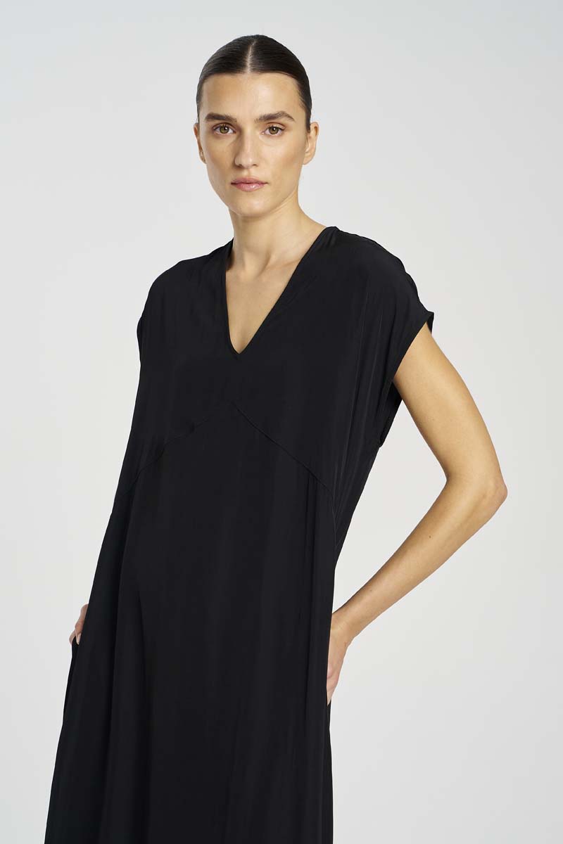 Mela Purdie Maxi Slice Dress F67 3383 - BLACK