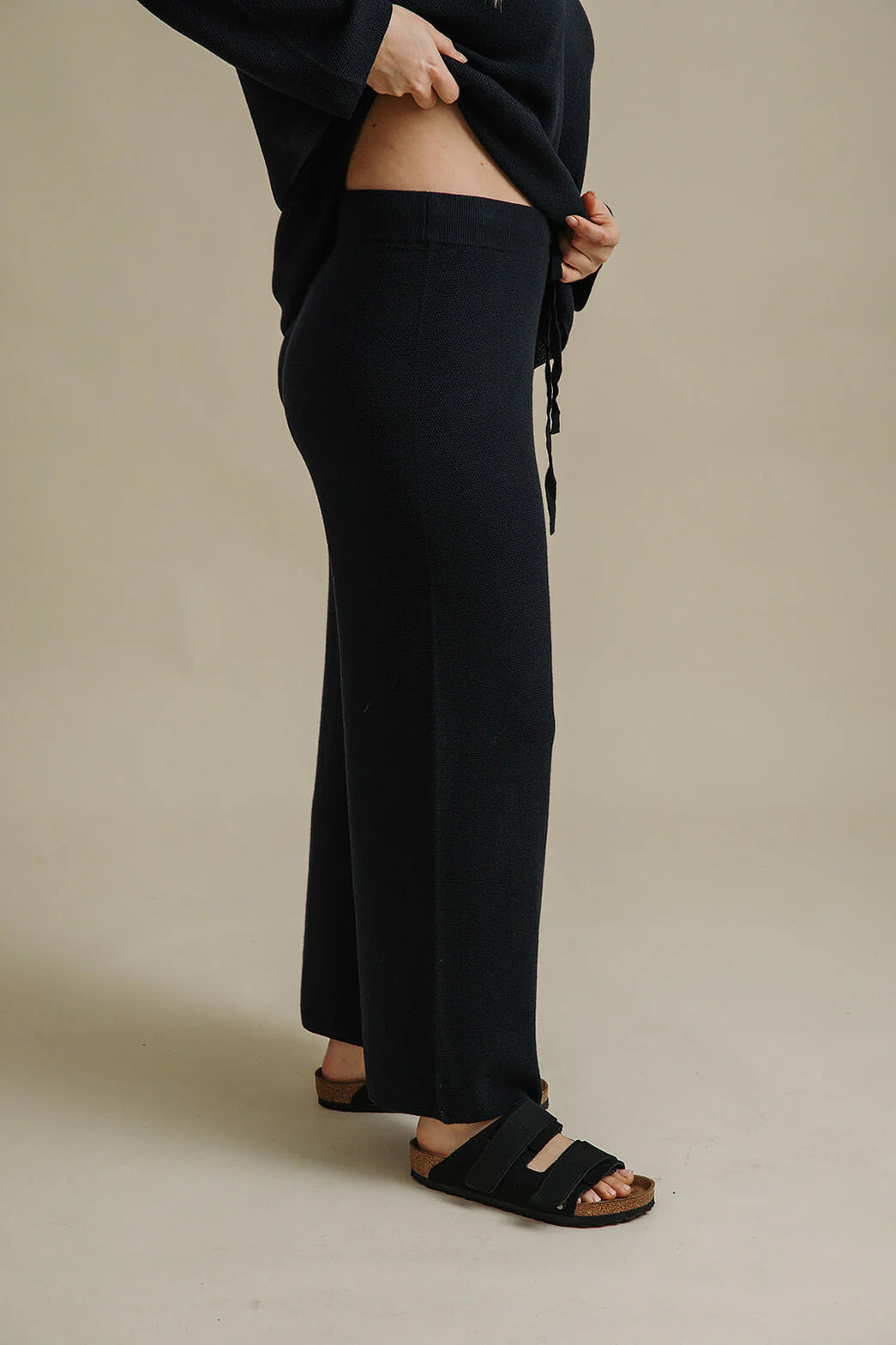 TALAMAYA Winter Retreat Merino Cotton Pant Deep Ocean