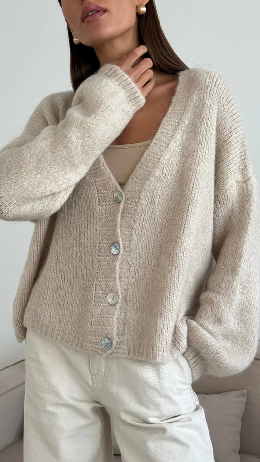 Charli London RUBY Cardigan - STONE