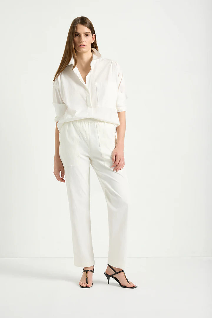 Mela Purdie Relaxed Pocket Shirt F65 8101 - White