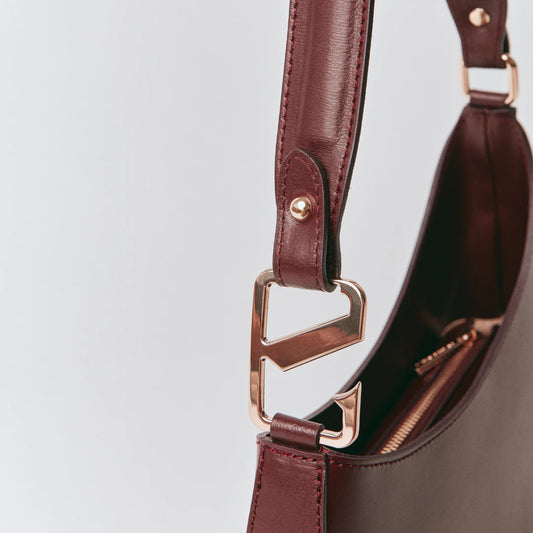 Vestirsi Alyssa Bordeaux Asymmetrical Bag