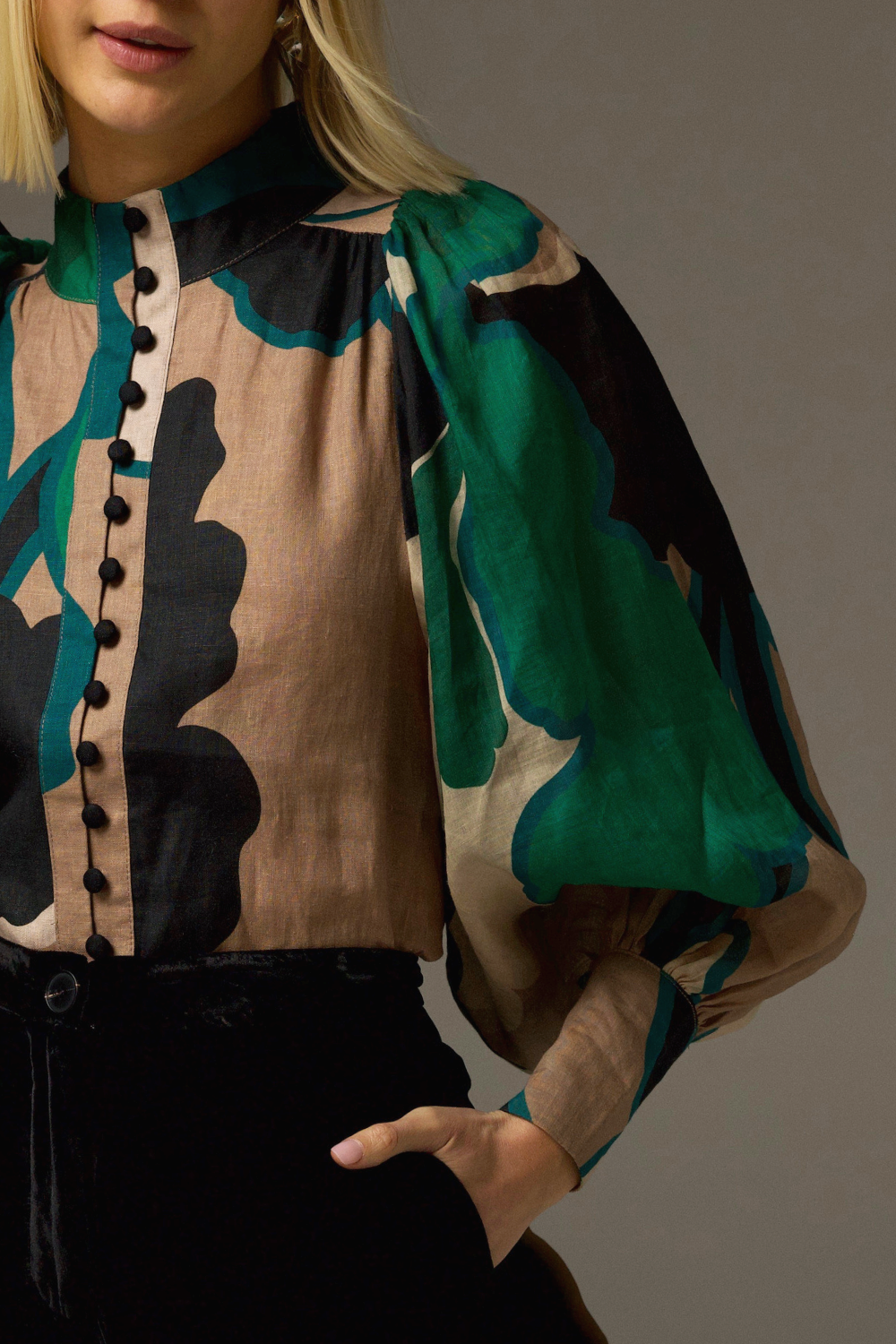 Zoe Kratzmann Atlas Top - Organic Botanic Print