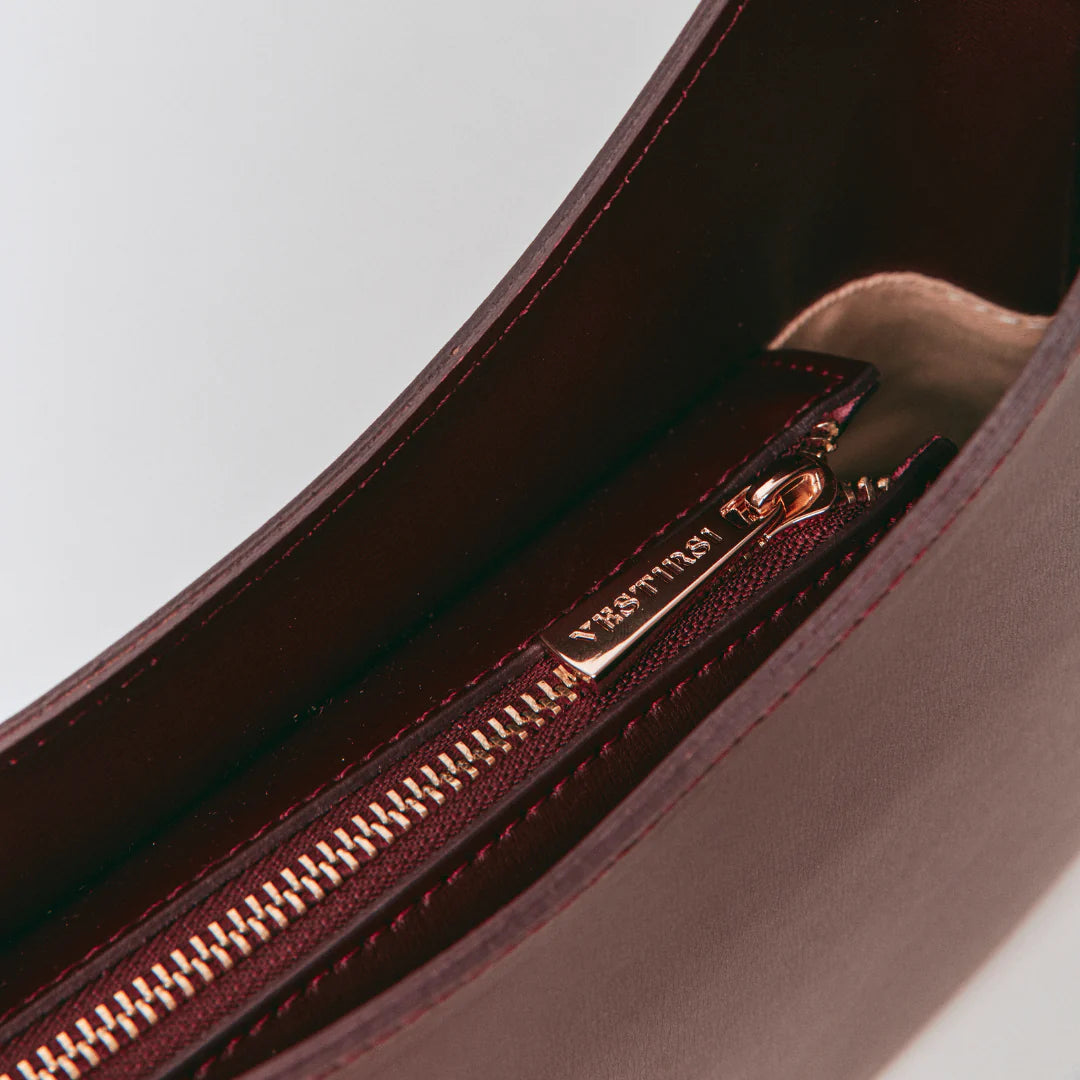 Vestirsi Alyssa Bordeaux Asymmetrical Bag