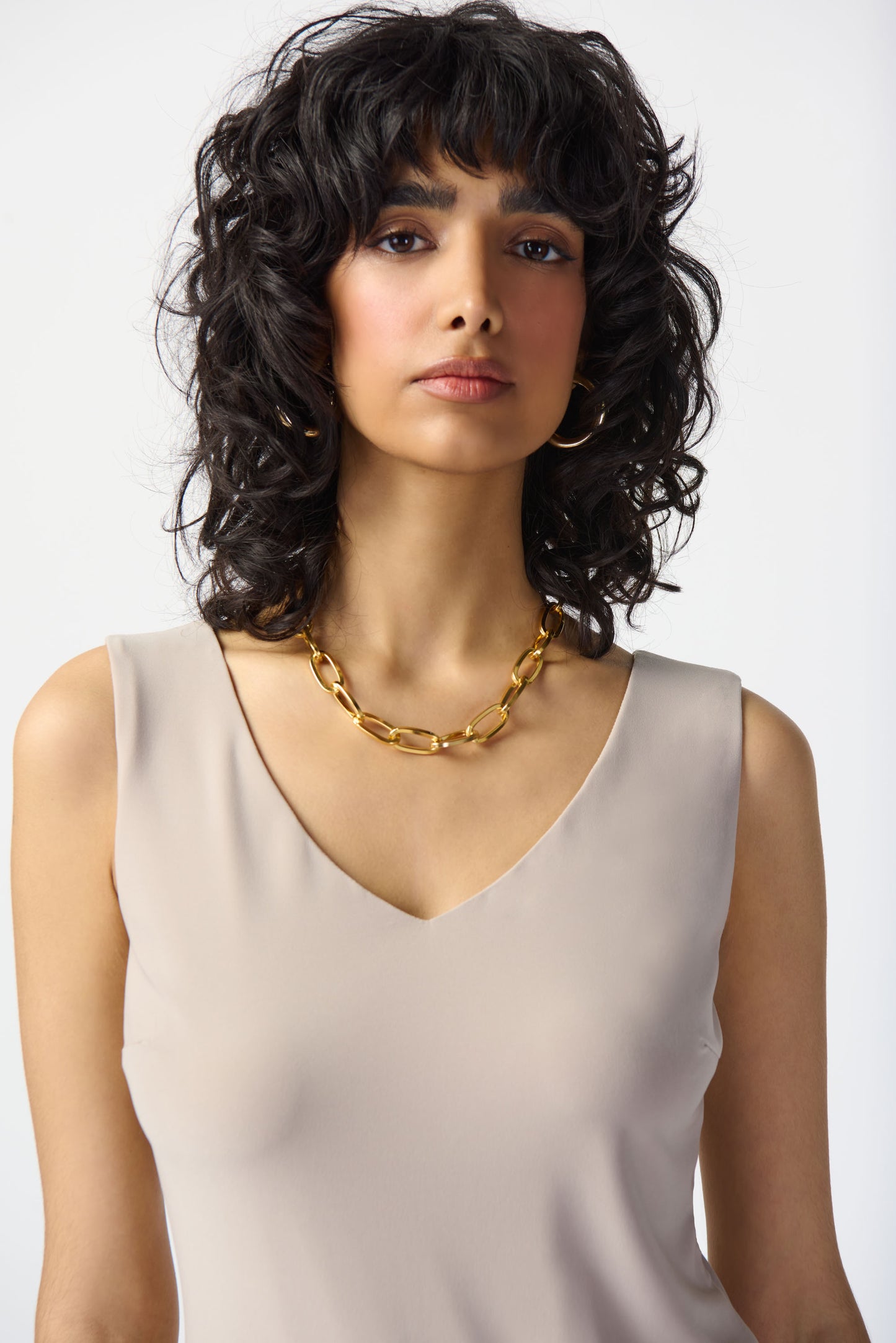 Joseph Ribkoff Classic V-Neck Cami 201546 - Dune