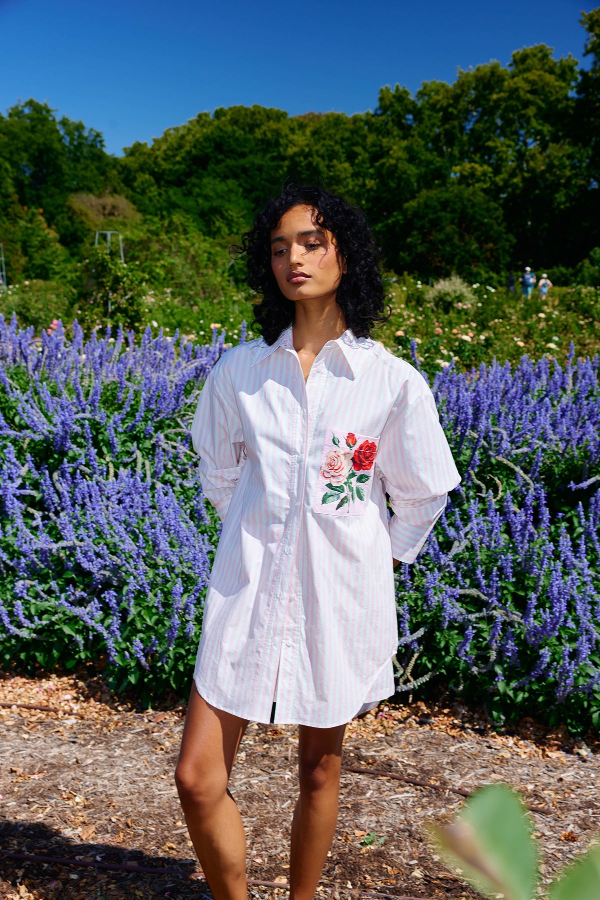 ASTON STUDIO Buddy Shirt - BABY ROSE STRIPE