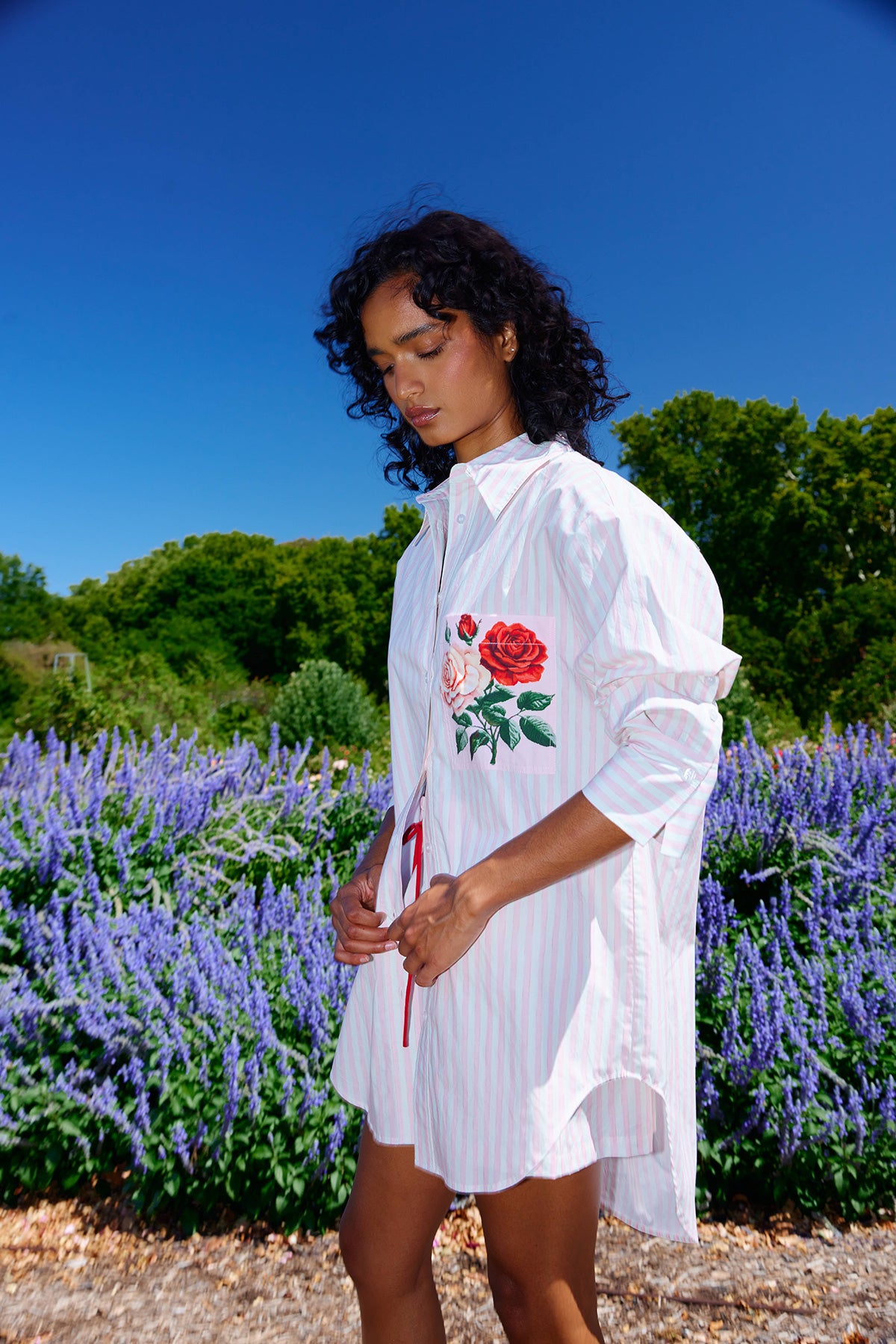ASTON STUDIO Buddy Shirt - BABY ROSE STRIPE