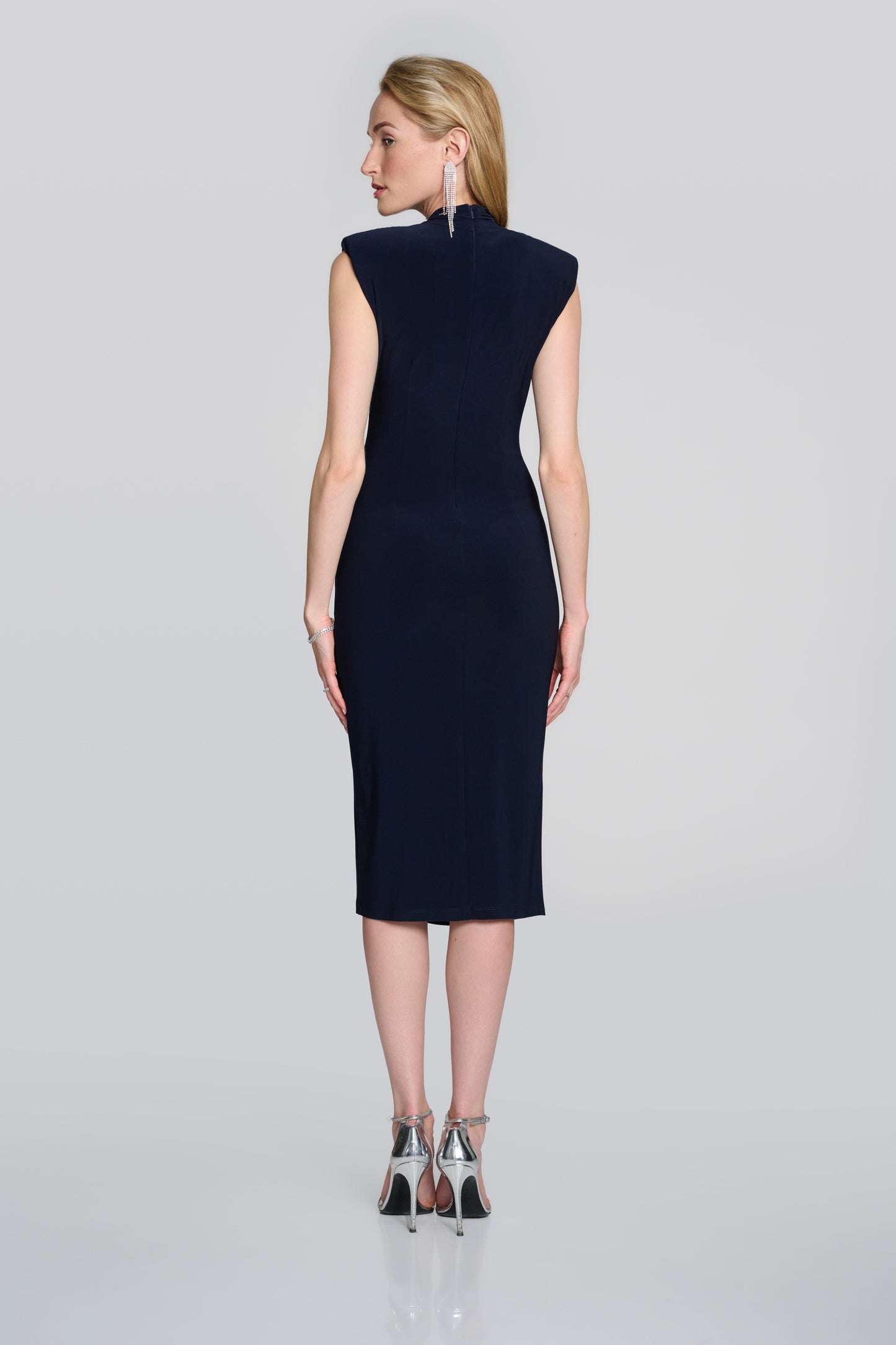 Joseph Ribkoff Silky Knit Sleeveless Wrap Dress 242711