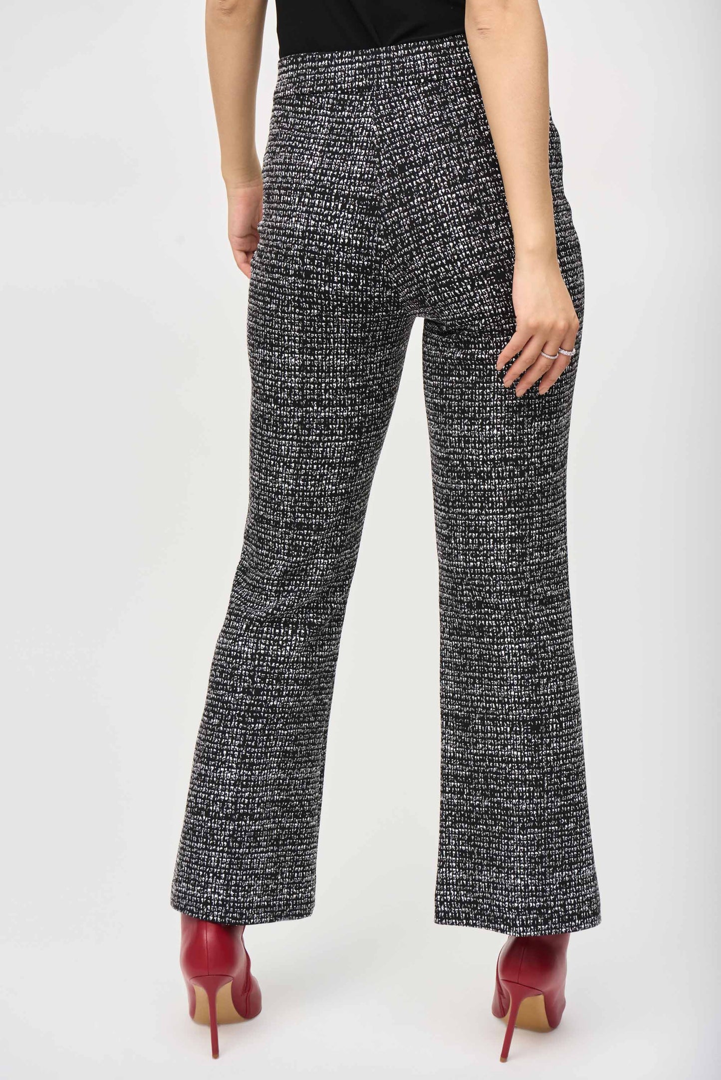 Joseph Ribkoff Jacquard Knit Abstract Print Pants 243047