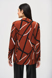 Joseph Ribkoff Silky Knit Abstract Print Blazer 243317