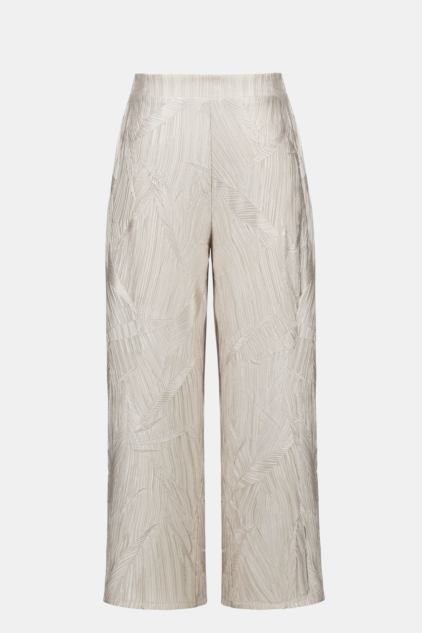 Joseph Ribkoff Pleated Satin Pull-On Culotte Pants 261161 - MOONSTONE