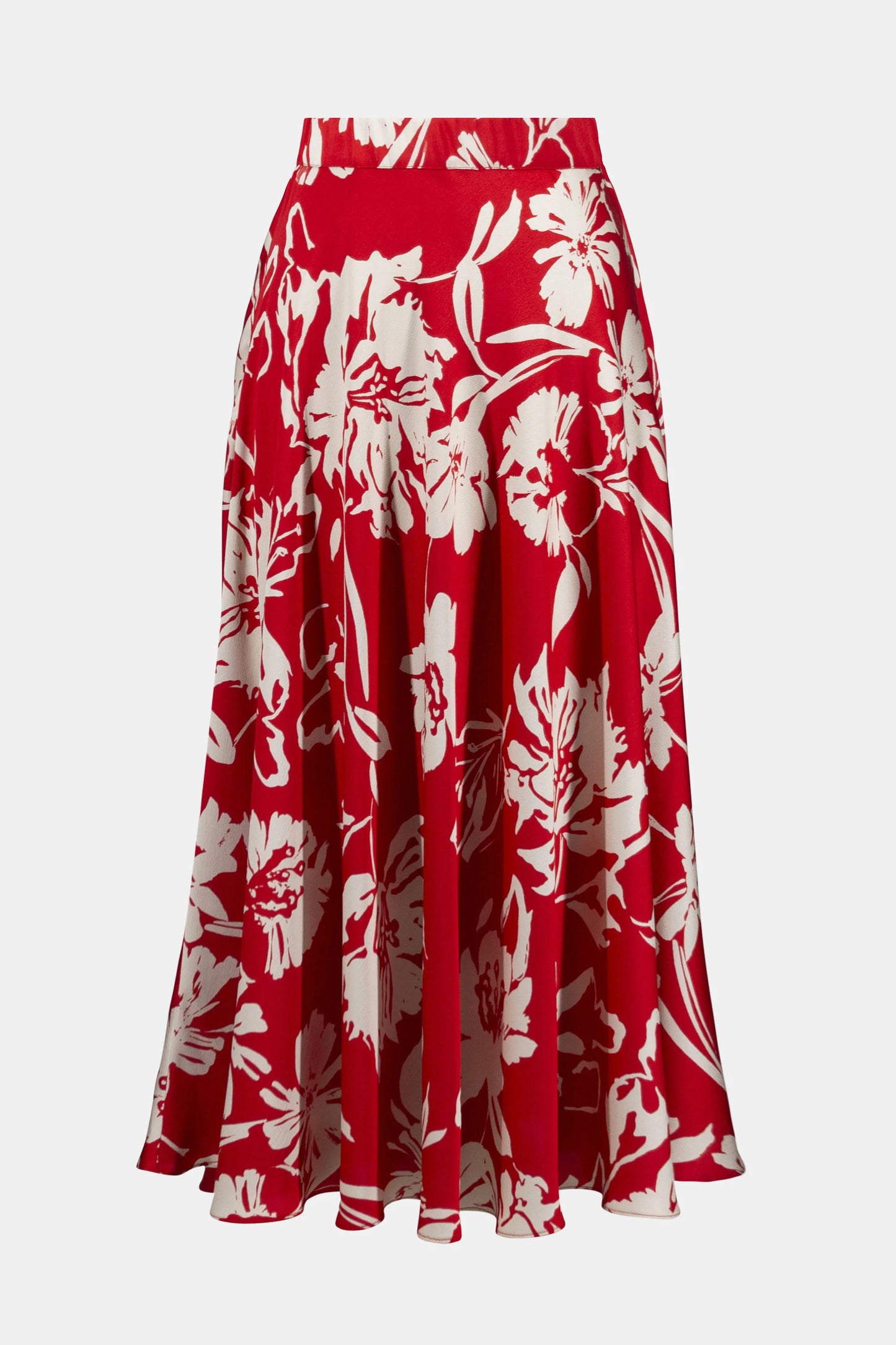 Joseph Ribkoff Satin Floral Print A-Line Skirt
252176