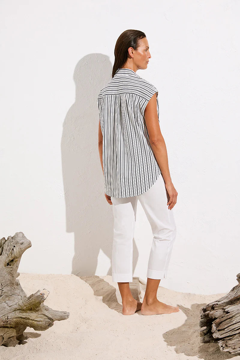 Mela Purdie Slice Shirt F729 8501 - CALICO/WHITE ONLY
