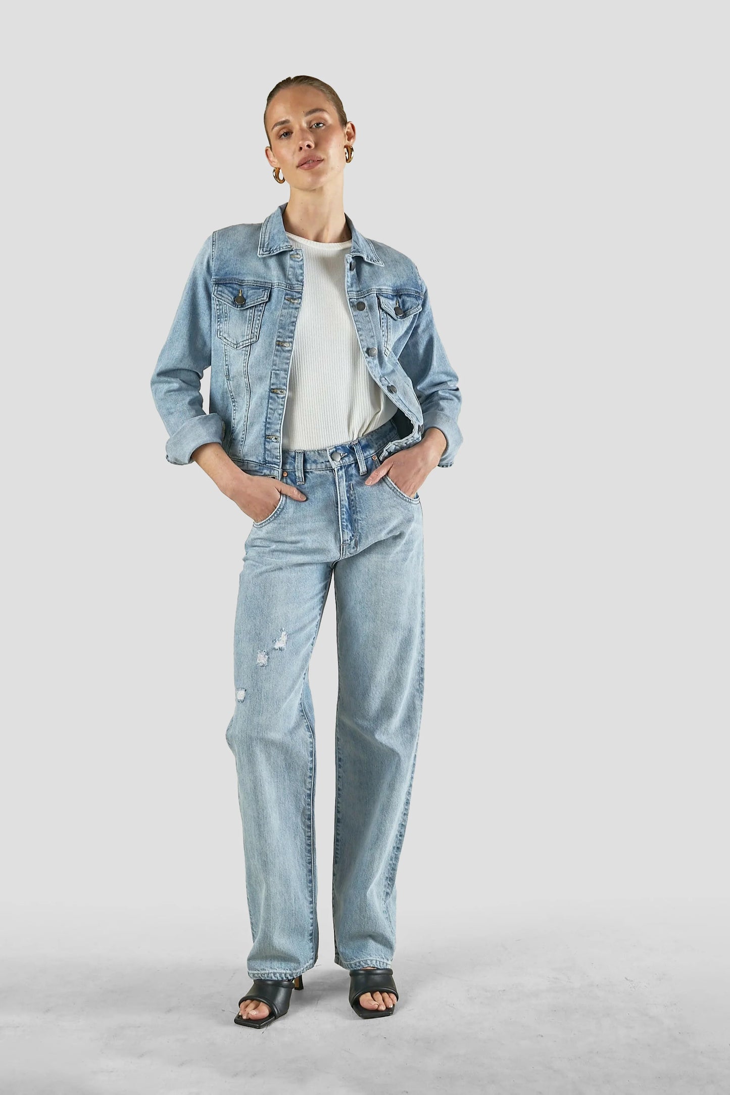 DRICOPER Dita SUN BLEACHED DENIM JACKET
