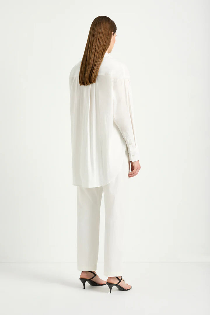 Mela Purdie Relaxed Pocket Shirt F65 8101 - White