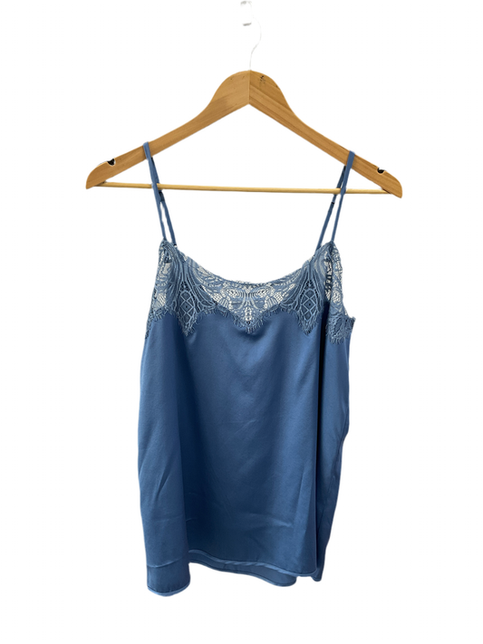 Maud Dainty Tambourine Cami - Splash Blue