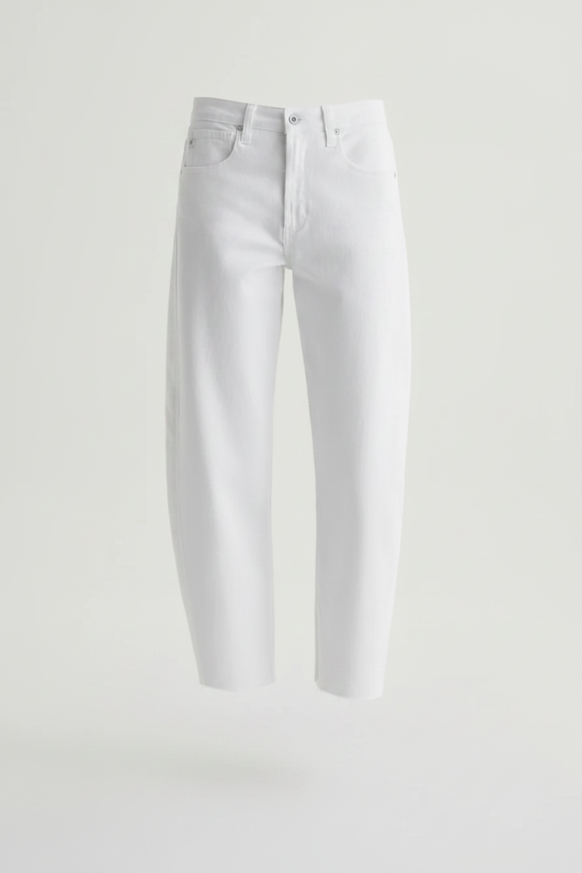 AG Jeans Hattie Crop - Gallery White