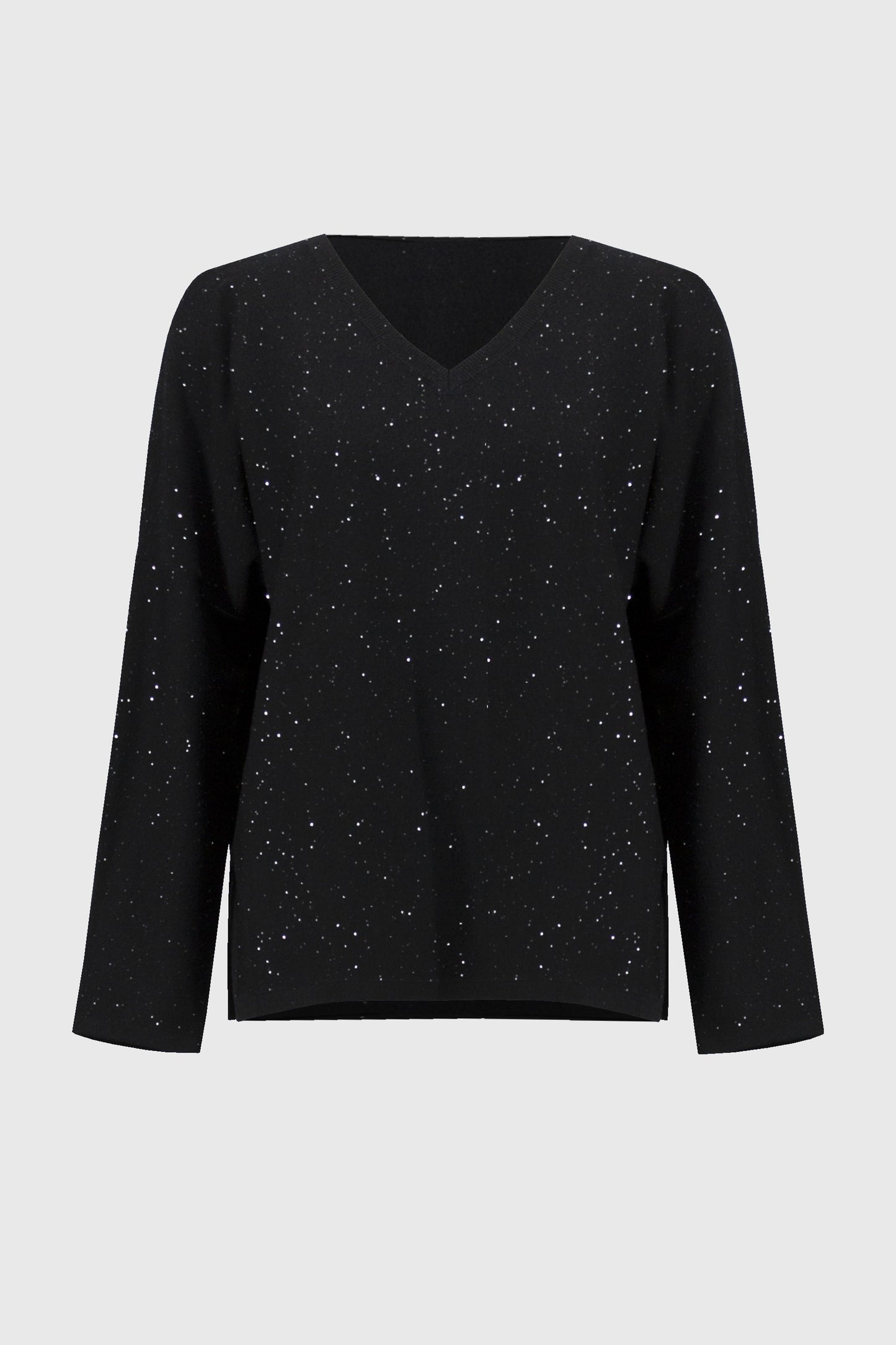 Joseph Ribkoff Sequined Sweater Knit Boxy Top
244921F25