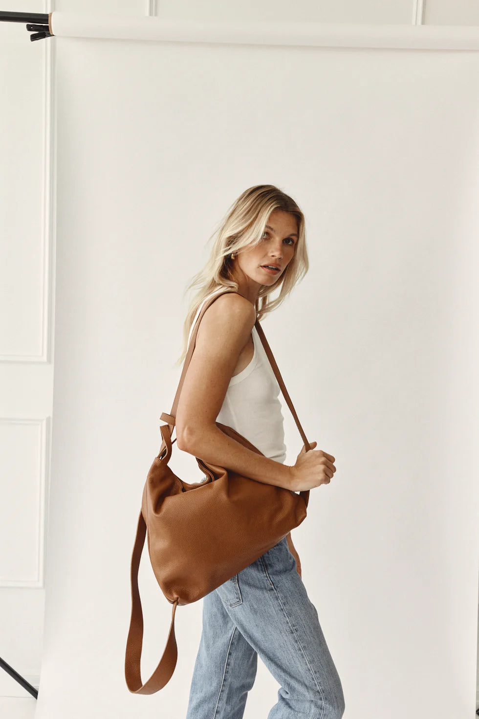 Vestirsi Bella Tan 2-In-1 Convertible Backpack Tote