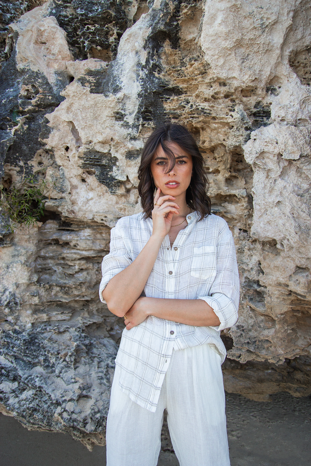SCANDI & CO Piper Shirt - BEIGE CHECK
