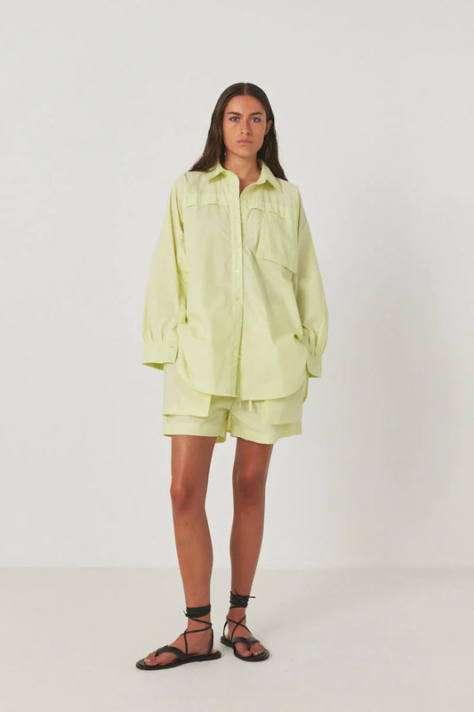 Rabens Saloner Jacobe Poplin Shirt - Acid