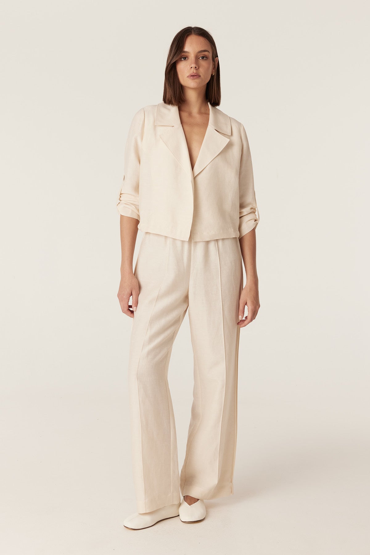 Cable Melbourne Goldie Pant - Ecru