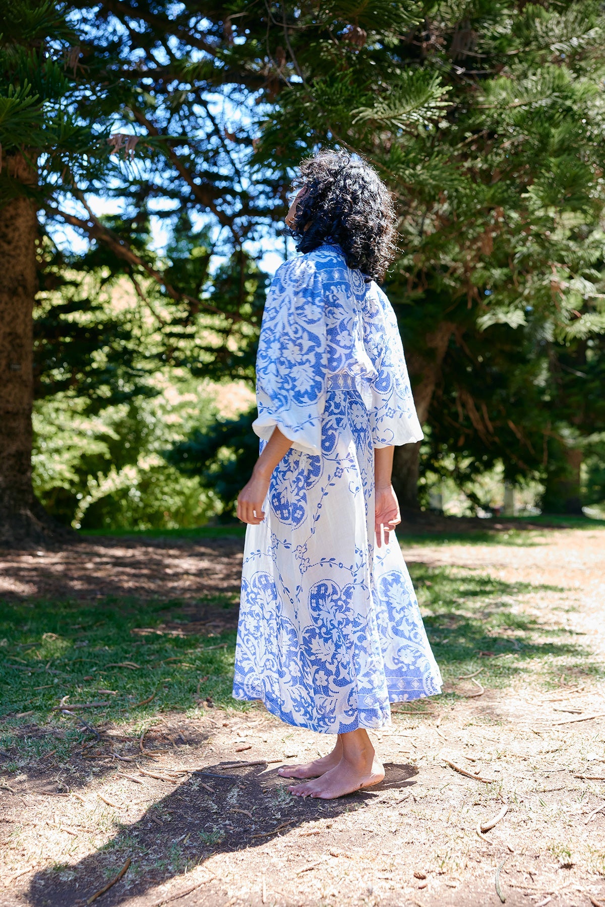 August Pre Order ASTON STUDIO Lucille Dress - ANTIQUE/ ROYAL