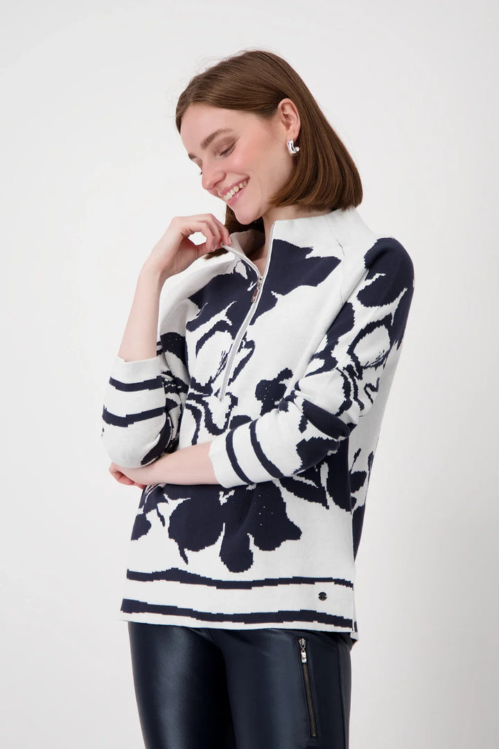 Monari Stand Up Collar Pullover Style 808161