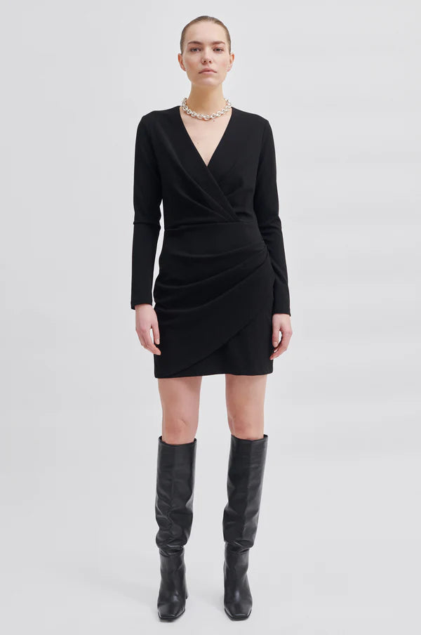 Second Female Kos Short Dress - Black
