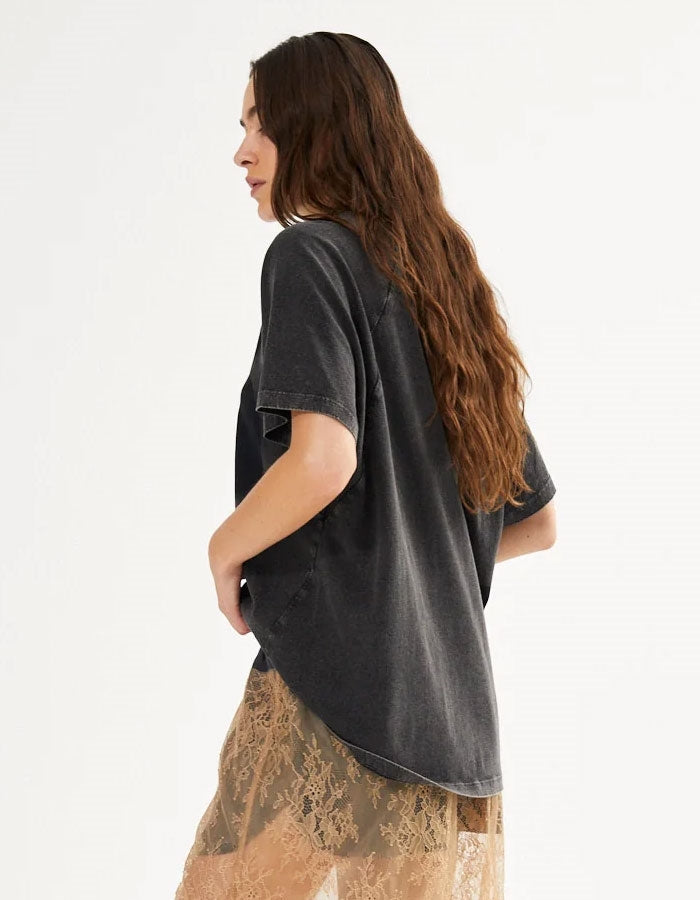 Rabens Saloner ARY T-Shirt - Caviar Black