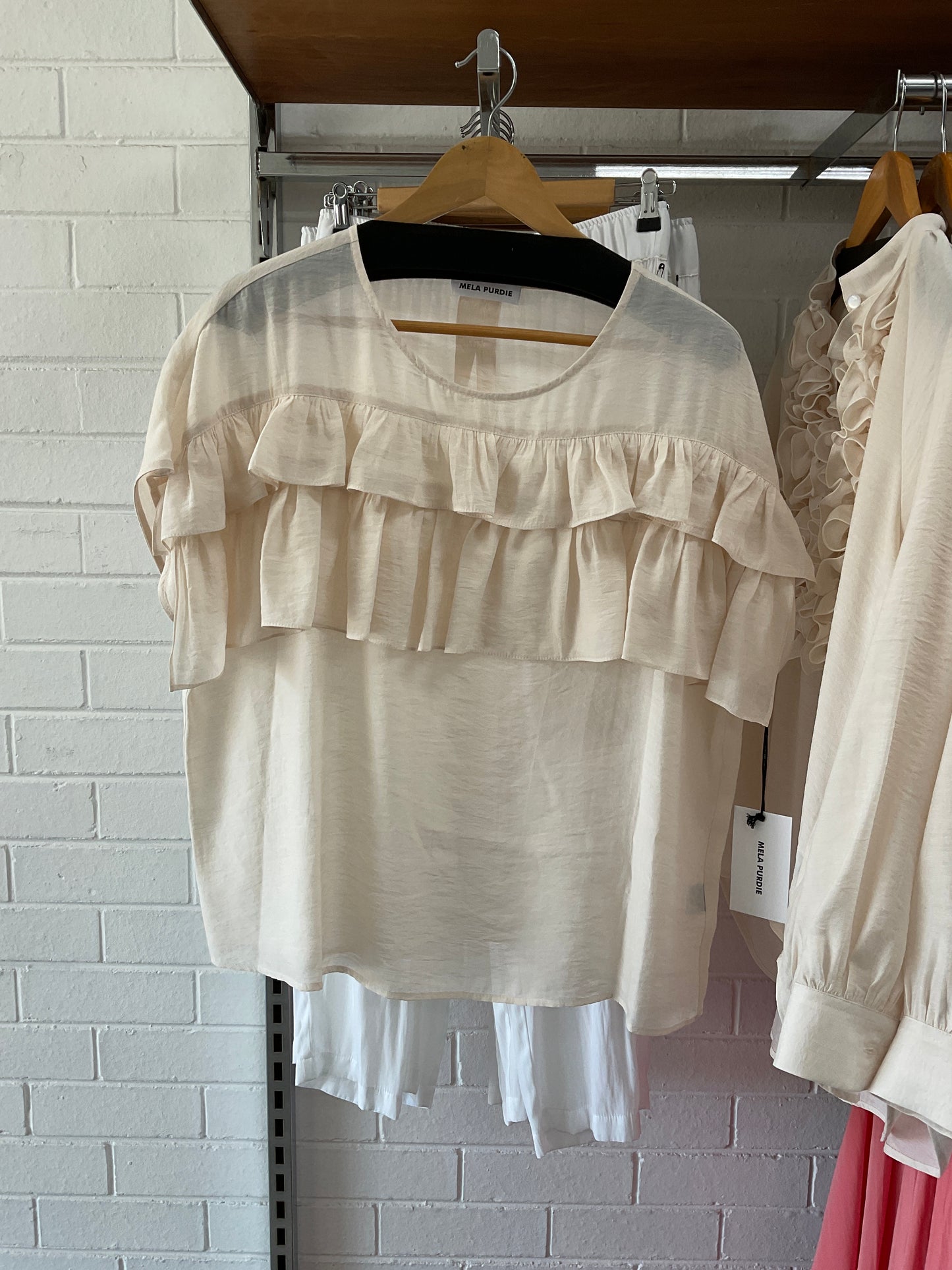 Mela Purdie Vapour Tee F605 8524 - Nougat