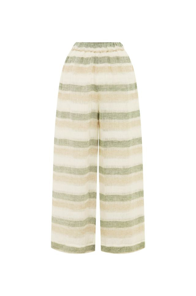 SCANDI & CO Praiano Pant - SAGE STRIPE