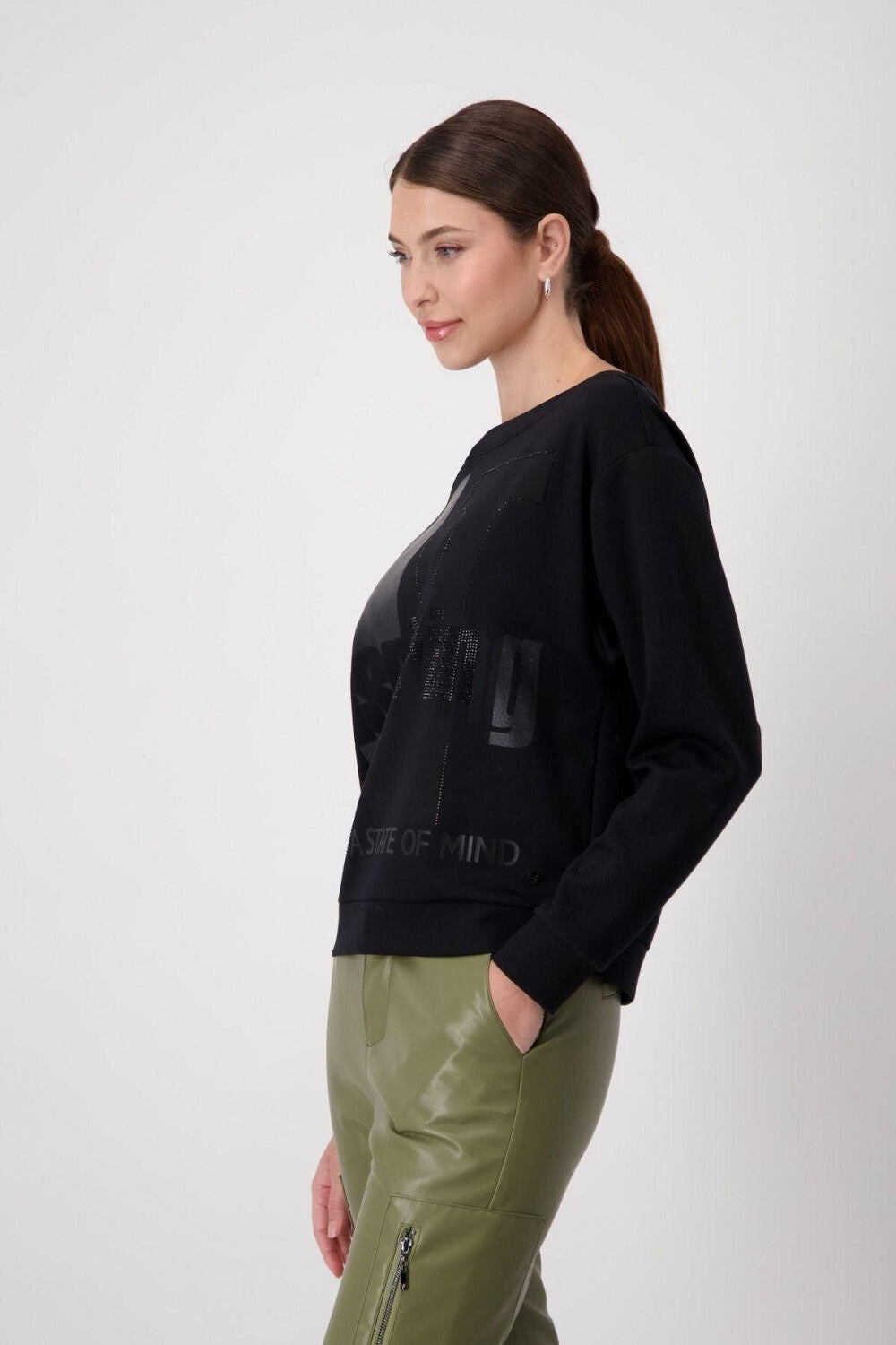 Monari Boat Neck Jersey Top Style 808093