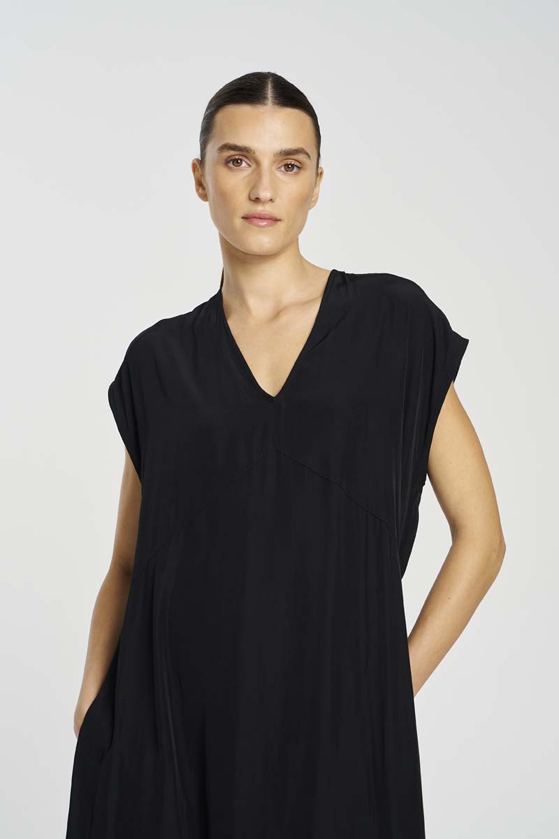 Mela Purdie Maxi Slice Dress F67 3383 - BLACK