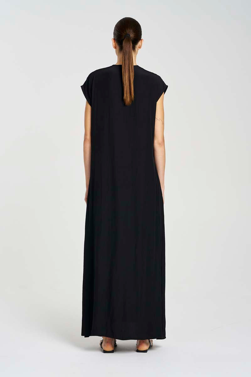 Mela Purdie Maxi Slice Dress F67 3383 - BLACK
