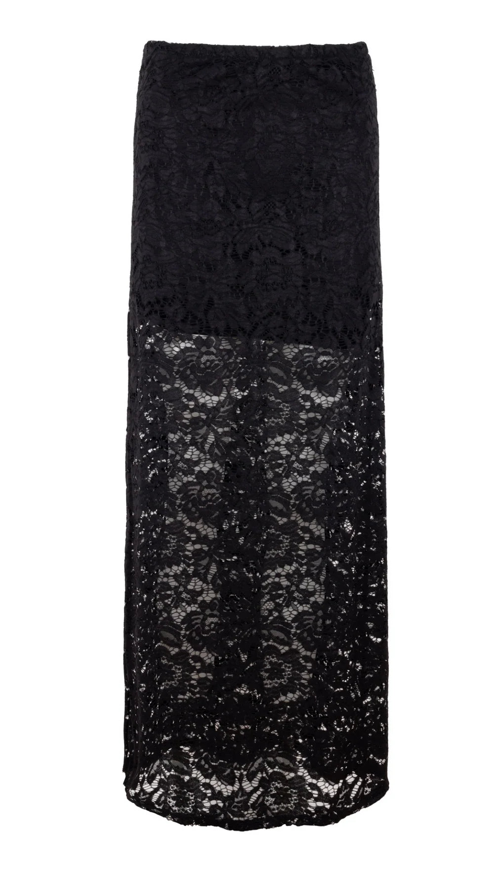 CHARLI London ALBA Lace Skirt - BLACK