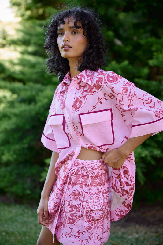 ASTON STUDIO Remy Shirt - MAGENTA